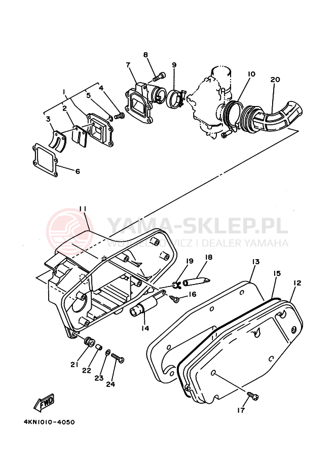 Schemat "Wtrysk paliwa" do Yamaha BA50N GEAR