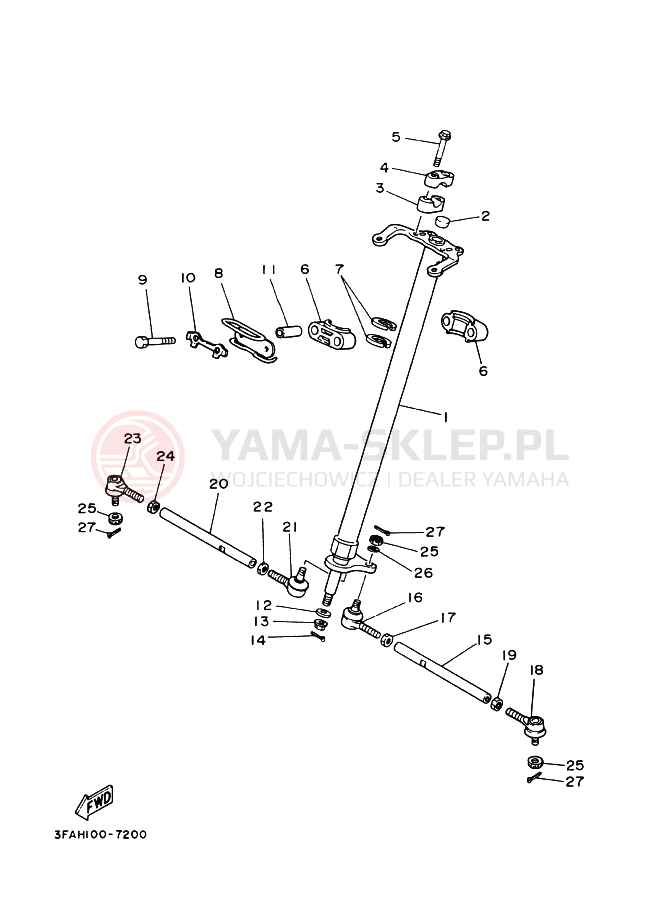 Schemat "Półki zawieszenia" do Yamaha BREEZE