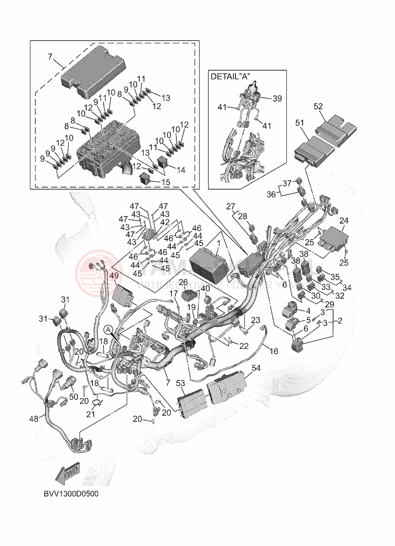 Schemat "układ elektryczny" do Yamaha TRACER 9 GT+ Y-AMT