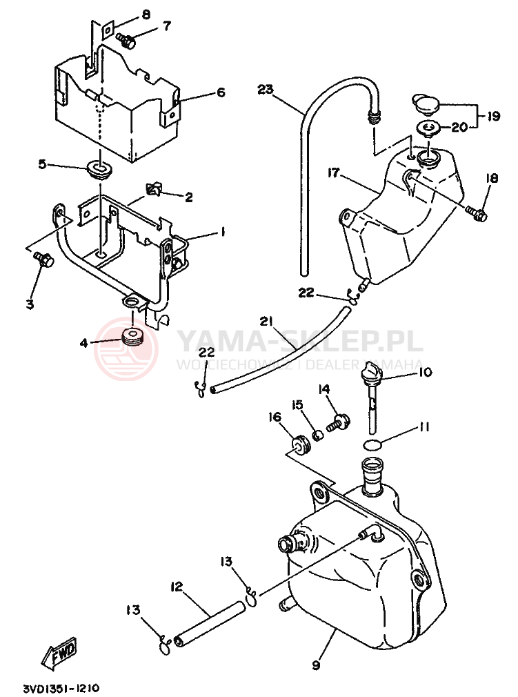 Schemat "Miska olejowa" do Yamaha TDM850