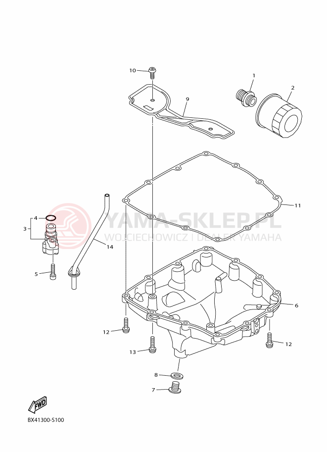 Schemat "Filtr oleju" do Yamaha YZF-R1