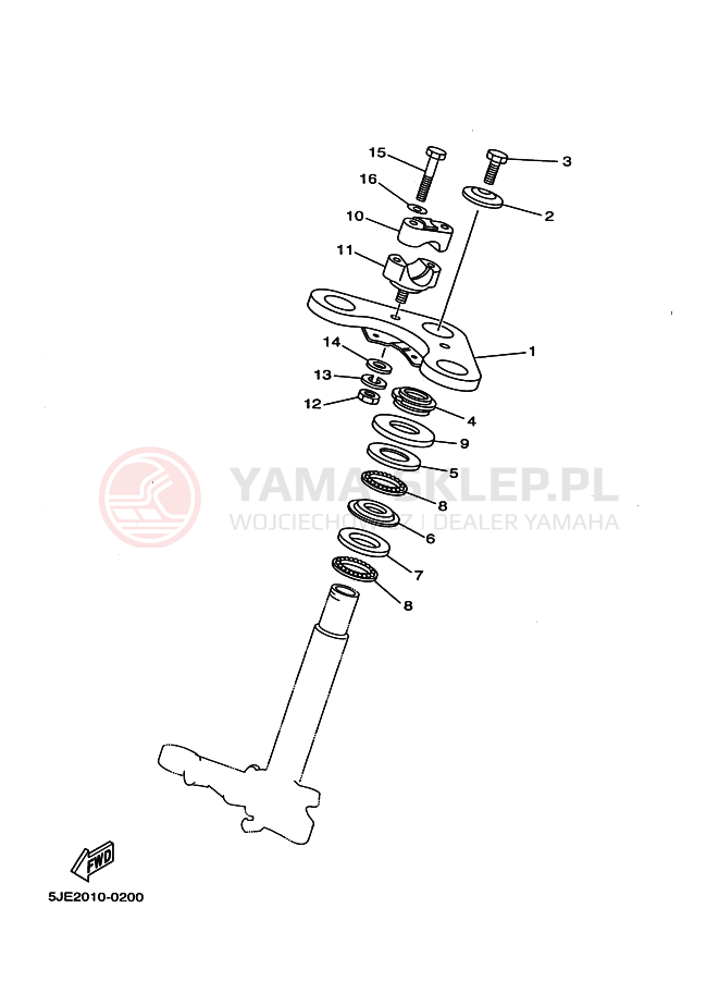 Schemat "Półki zawieszenia" do Yamaha YB-1 YB1-4