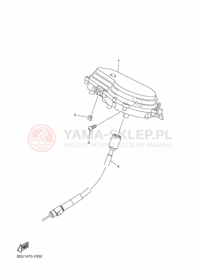 Schemat "licznik" do Yamaha RAYZR