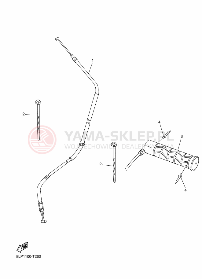Schemat "Układ chlodzenia" do Yamaha VK PROFESSIONAL II EPS