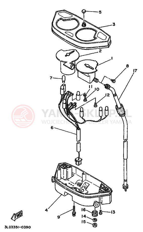 Schemat "licznik" do Yamaha XTZ750 SUPERTENERE
