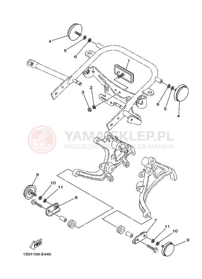 Schemat "układ elektryczny" do Yamaha RAPTOR 700 SE