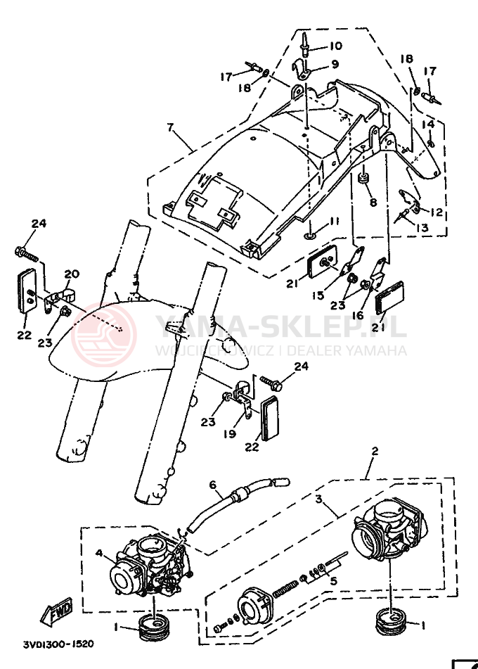 Schemat "alternator" do Yamaha TDM850