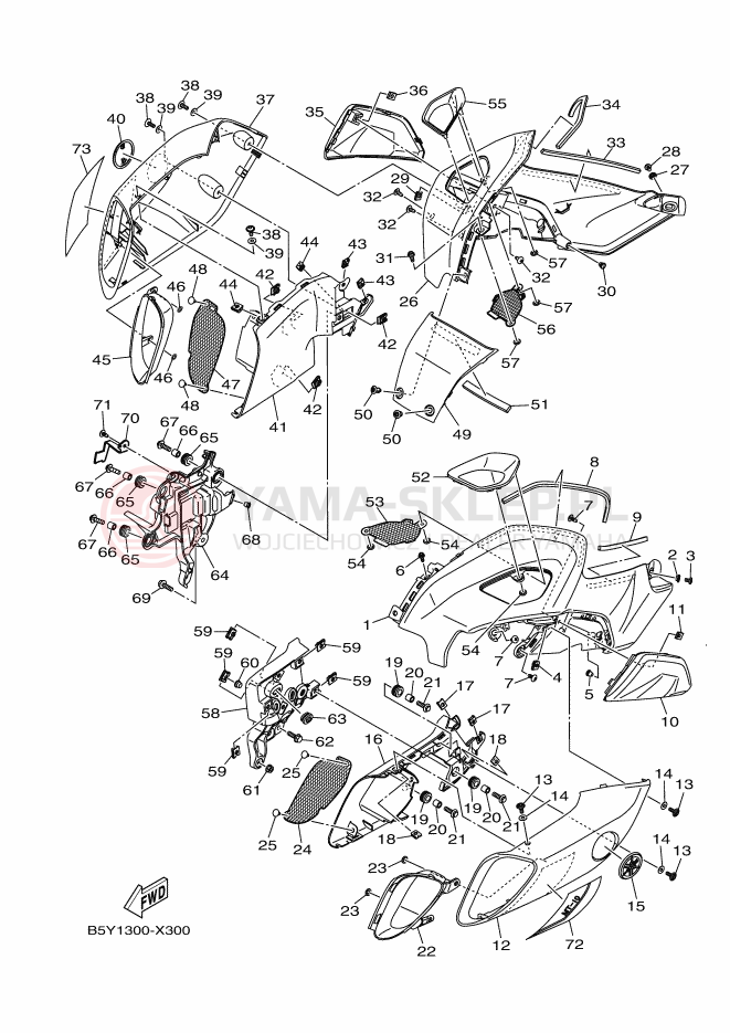 Schemat "zbiornik paliwa" do Yamaha MT-10