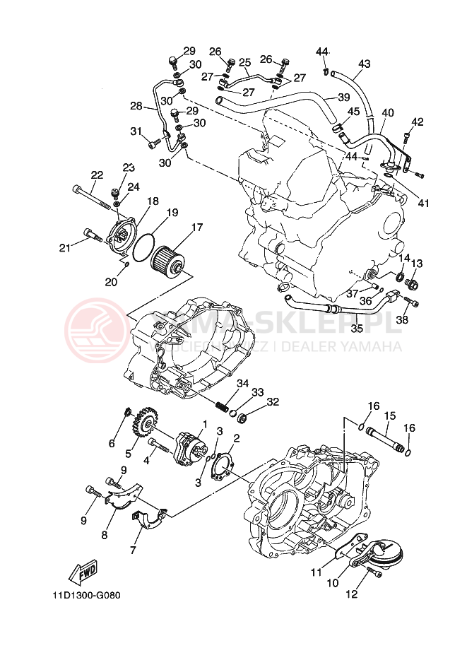 Schemat "Pompa olejowa" do Yamaha TENERE