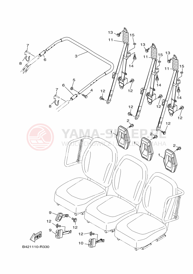 Schemat "siedzenie" do Yamaha VIKING