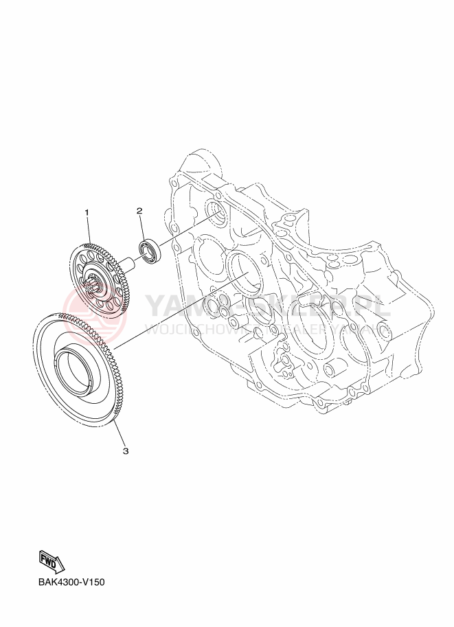 Schemat "rozrusznik" do Yamaha WR250F