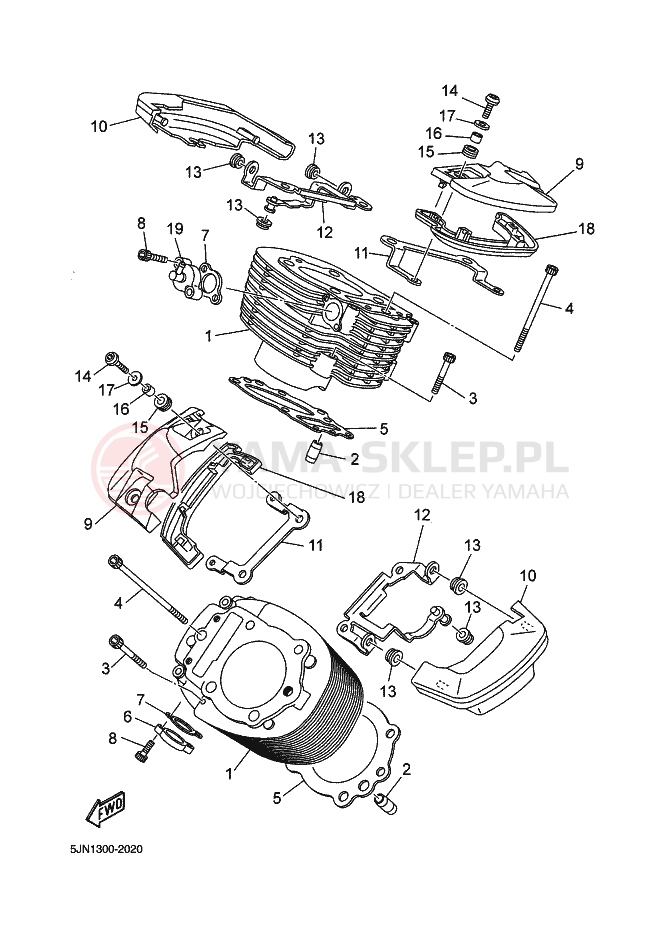 Schemat "cylinder" do Yamaha BT1100