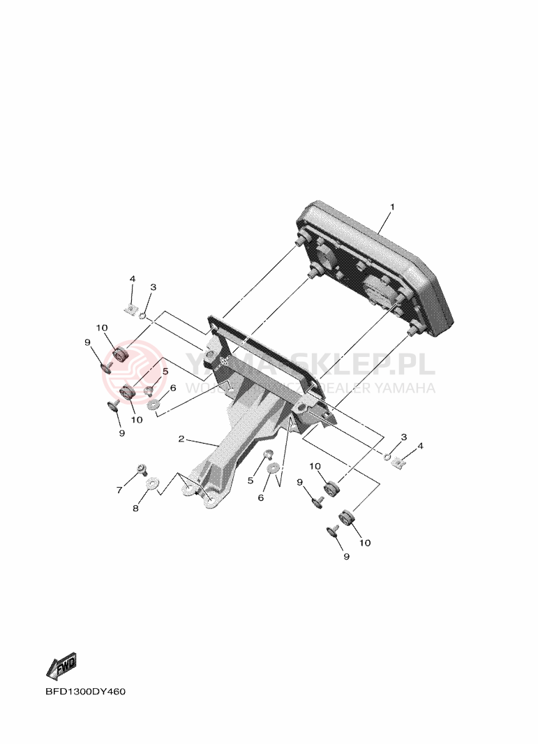 Schemat "licznik" do Yamaha NIKEN GT