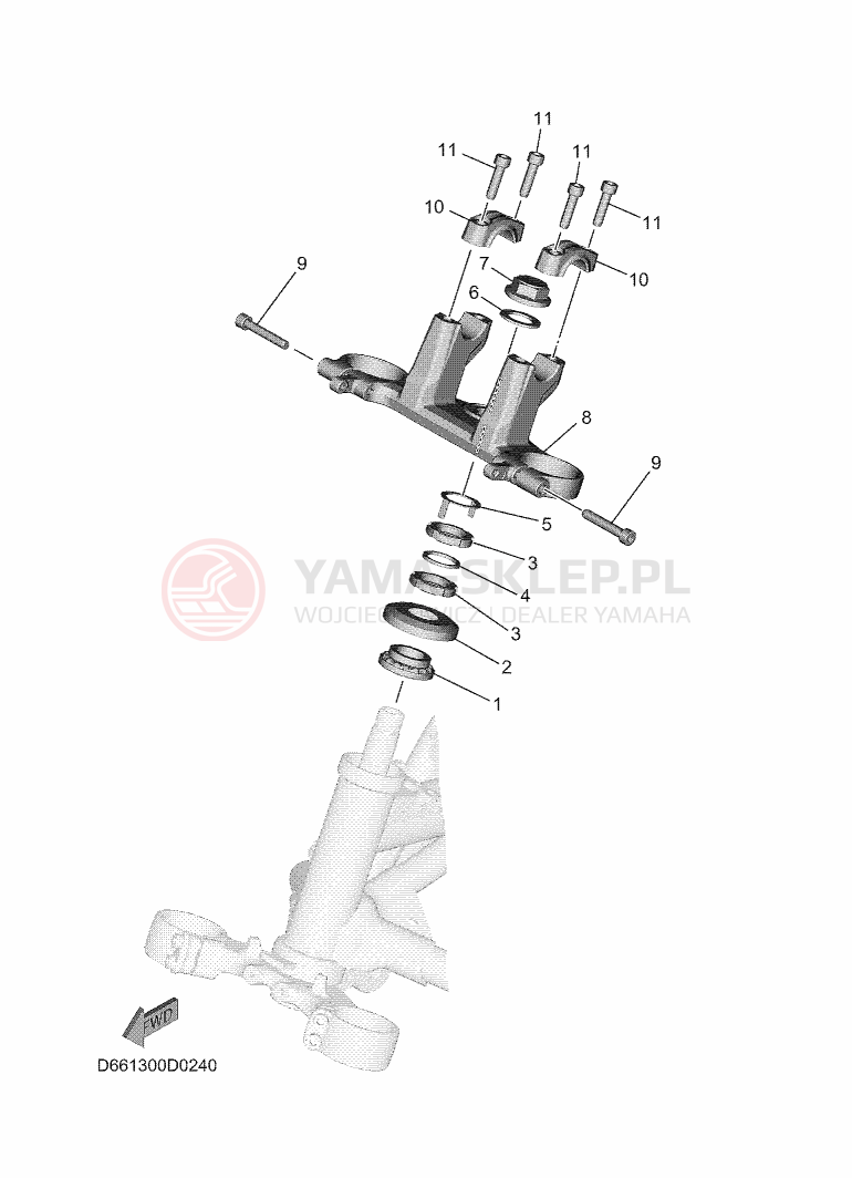 Schemat "Półki zawieszenia" do Yamaha MT-07 35KW