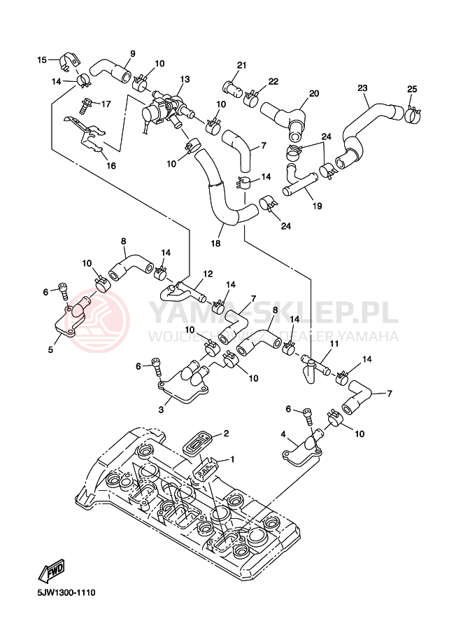 Schemat "reduktor" do Yamaha FJR1300