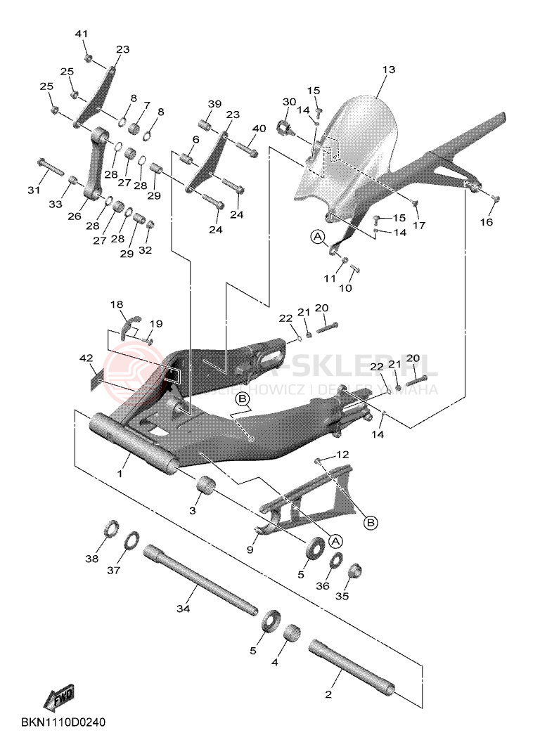 Schemat "wahacz" do Yamaha R9 35KW