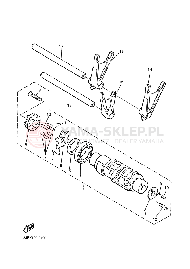 Schemat "Wodziki, automat" do Yamaha VMX12 VMAX