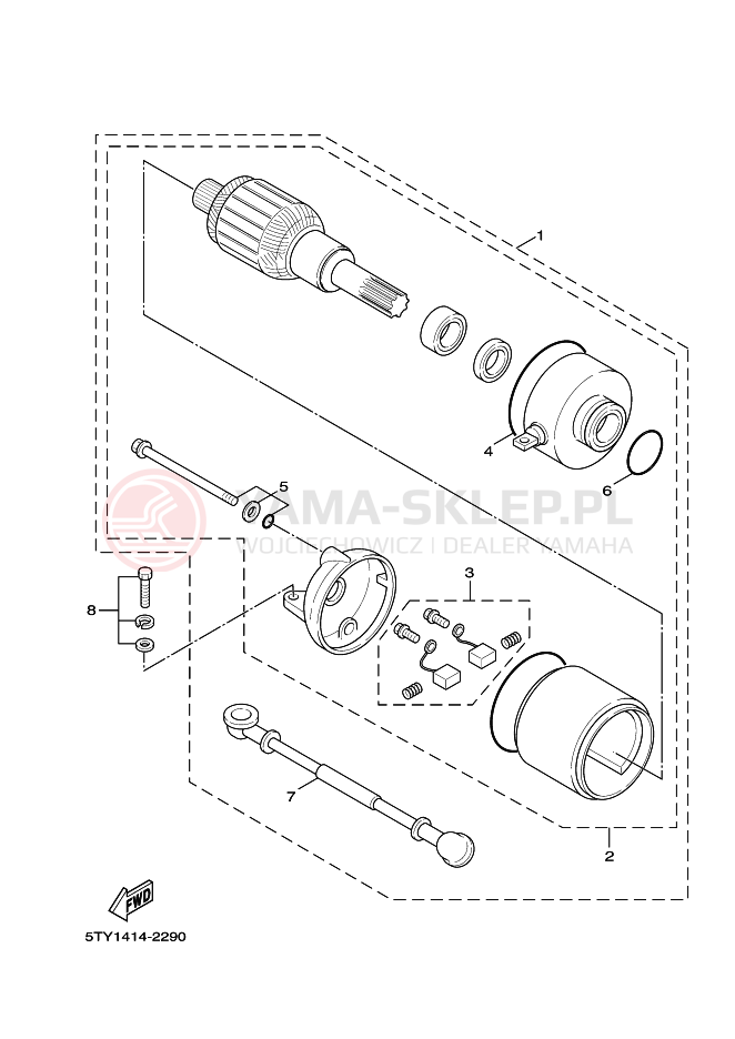 Schemat "rozrusznik" do Yamaha BWS 125