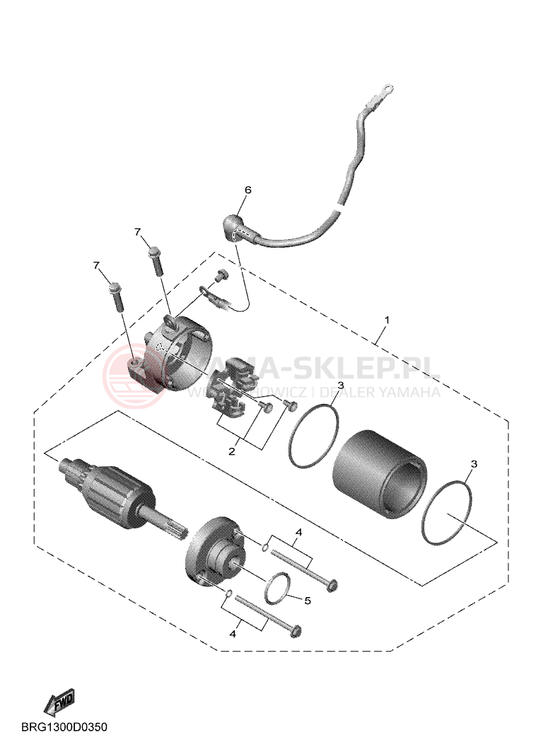 Schemat "rozrusznik" do Yamaha MT-03