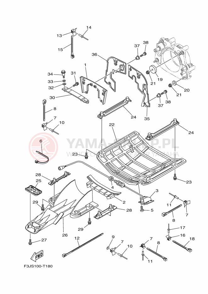Schemat "JET UNIT" do Yamaha FX CRUISER SVHO