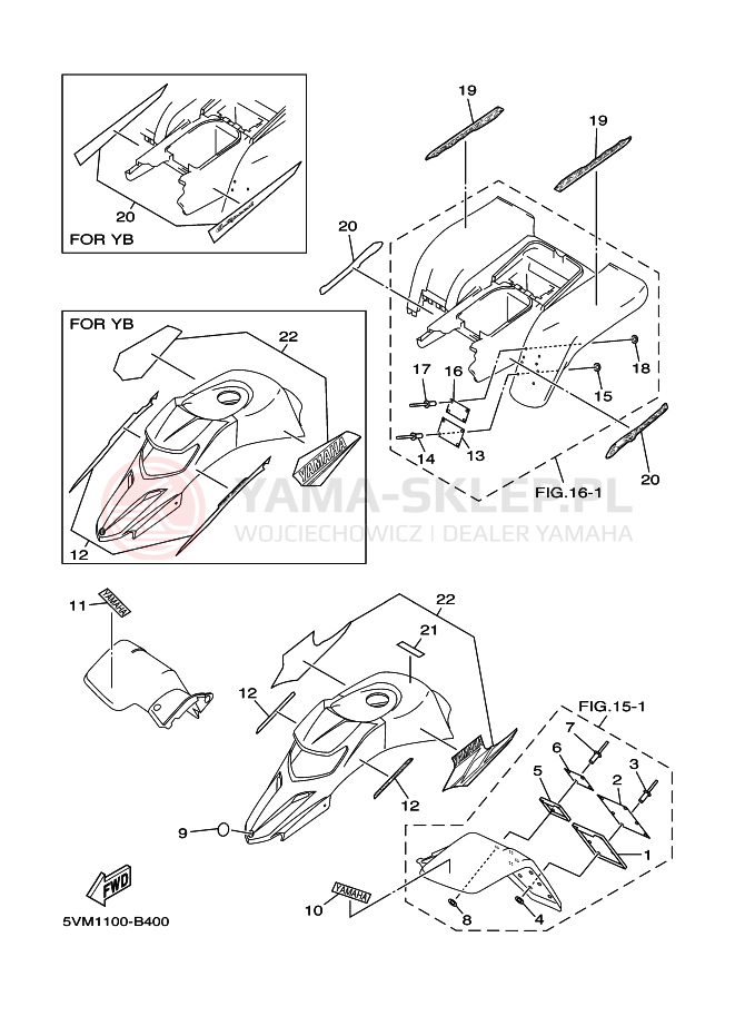Schemat "naklejki" do Yamaha BLASTER