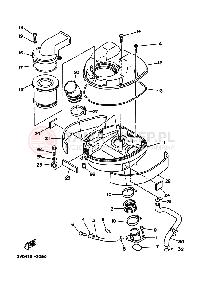 Schemat "Wtrysk paliwa" do Yamaha TDM850