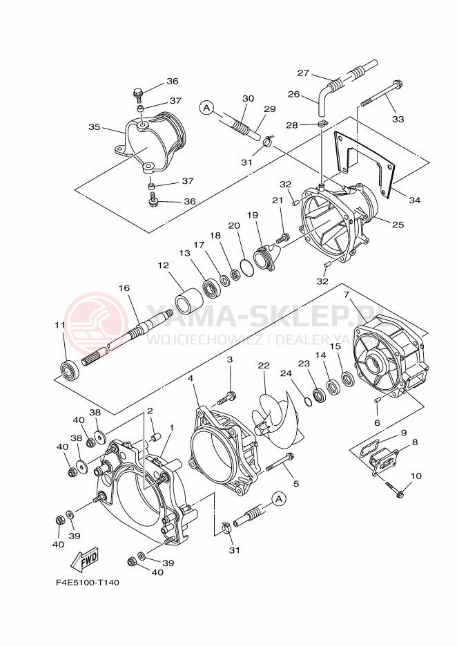 Schemat "JET UNIT" do Yamaha VX CRUISER HO