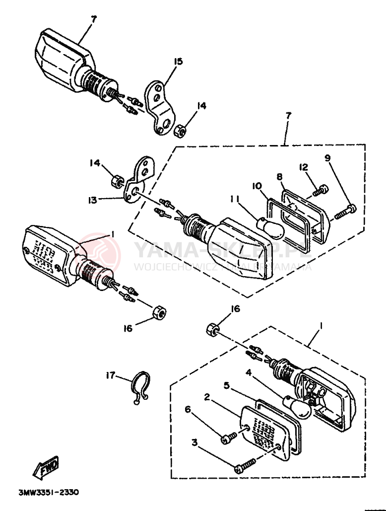 Schemat "cylinder" do Yamaha SR125