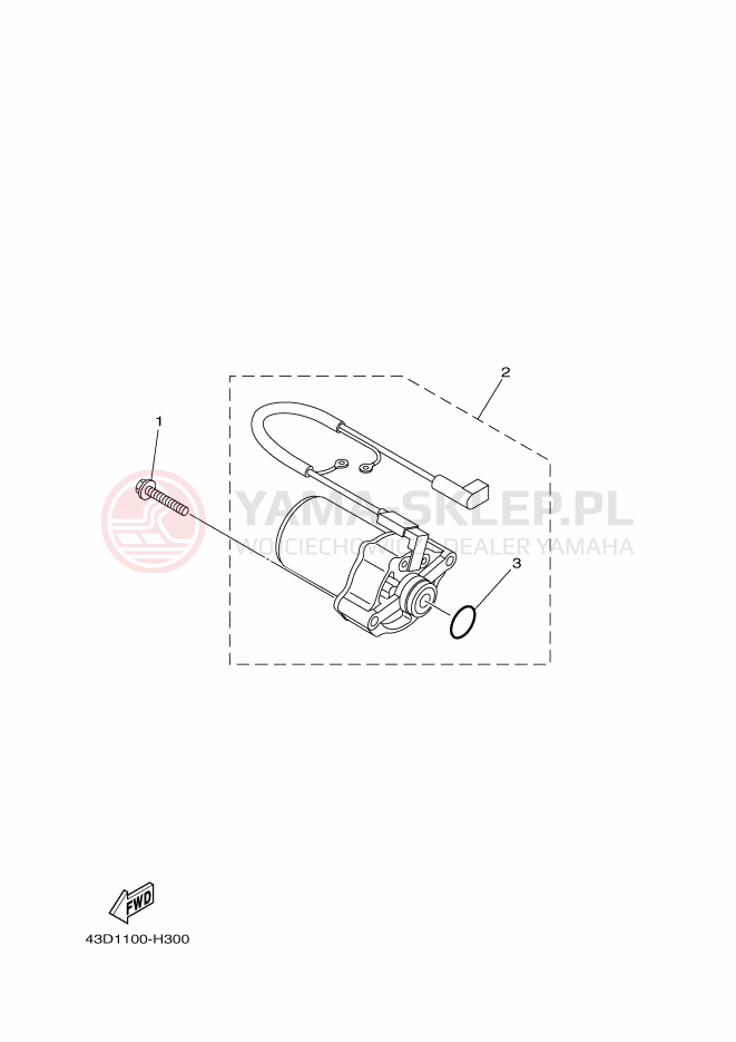 Schemat "rozrusznik" do Yamaha YFM90R