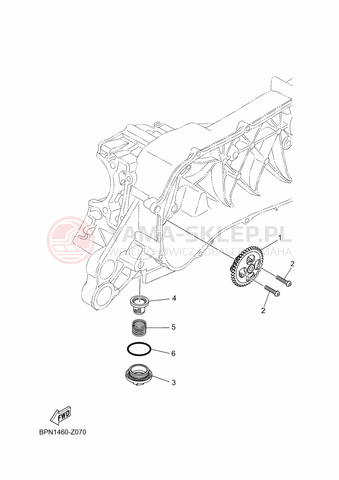 Schemat "Pompa olejowa" do Yamaha NMAX 125 TECH MAX