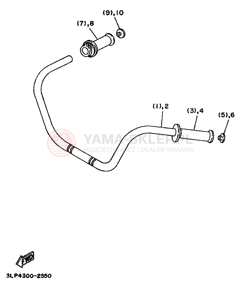 Schemat "OPCJA PRZEDNIE KOŁO" do Yamaha XV1100 VIRAGO
