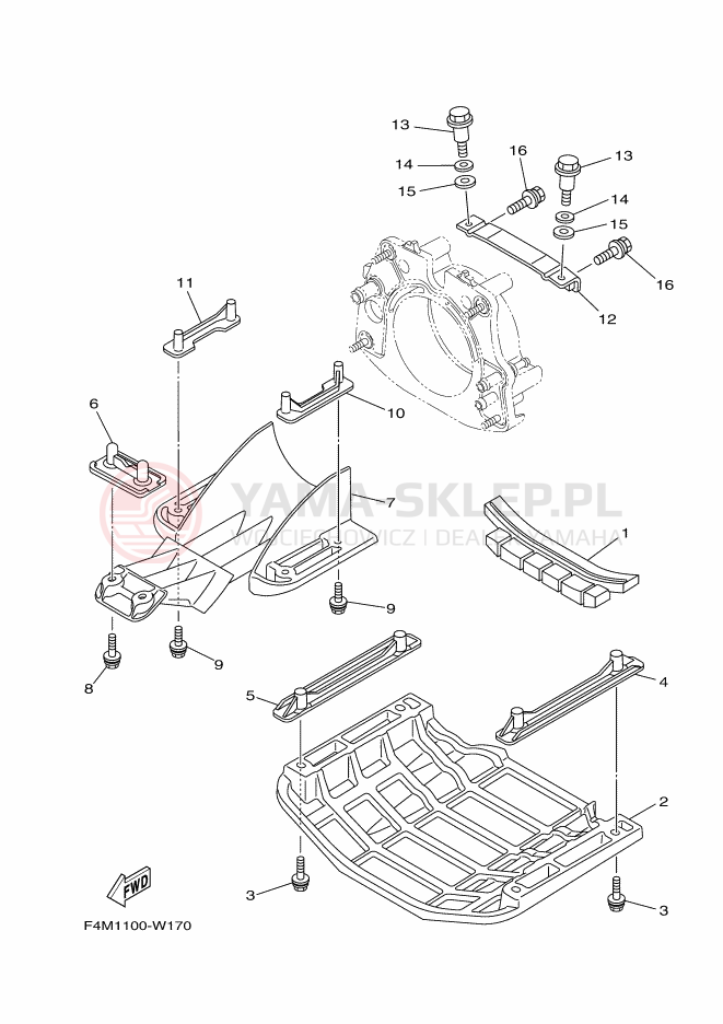 Schemat "JET UNIT" do Yamaha GP1800D-W