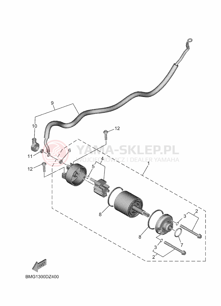 Schemat "rozrusznik" do Yamaha XSR900 GP