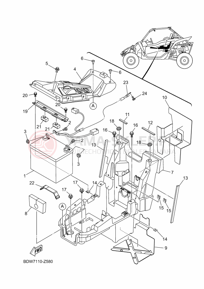 Schemat "układ elektryczny" do Yamaha YXZ1000R SS