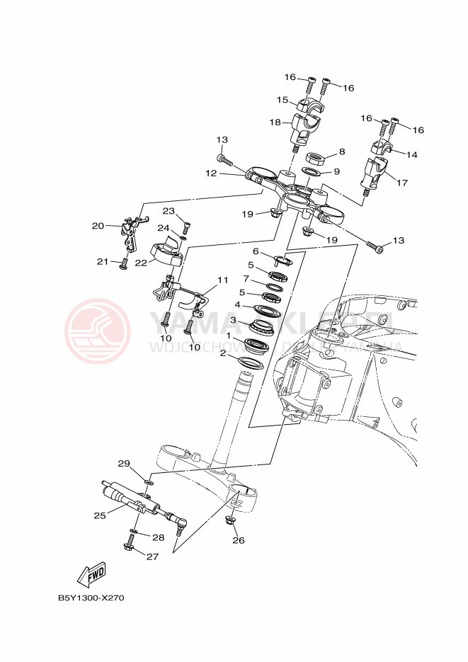 Schemat "Półki zawieszenia" do Yamaha MT-10
