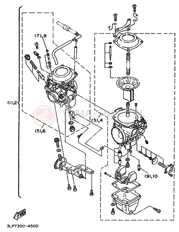 Schemat "Cięgno do odpalania" do Yamaha XV1100 VIRAGO