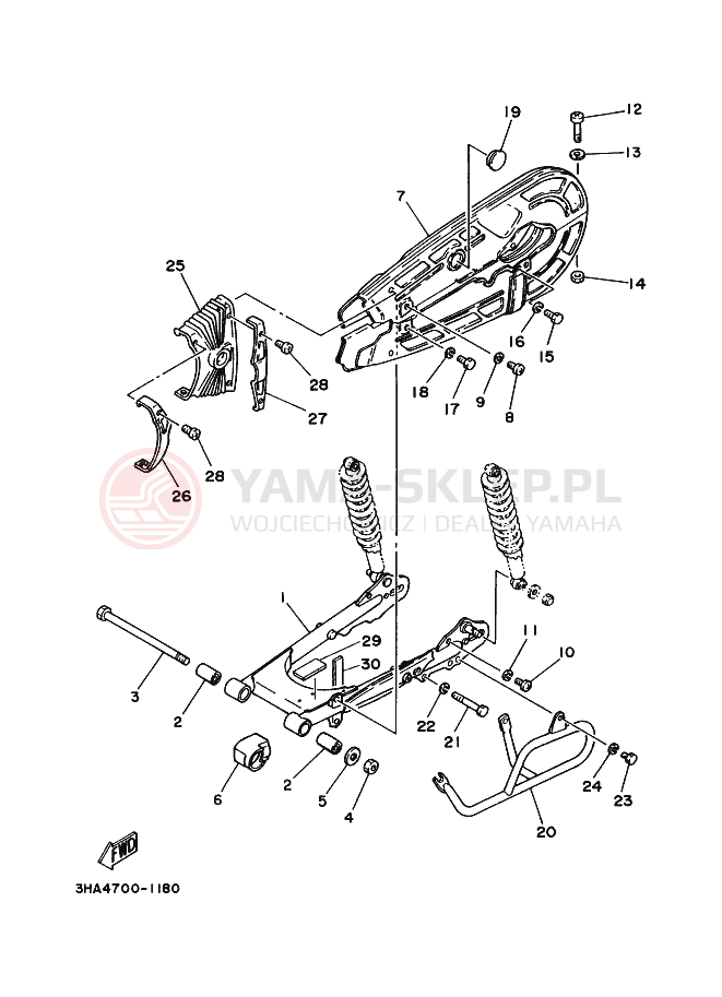 Schemat "wahacz" do Yamaha AG100F
