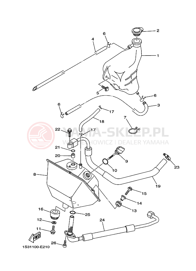 Schemat "Miska olejowa" do Yamaha RAPTOR 700 SE