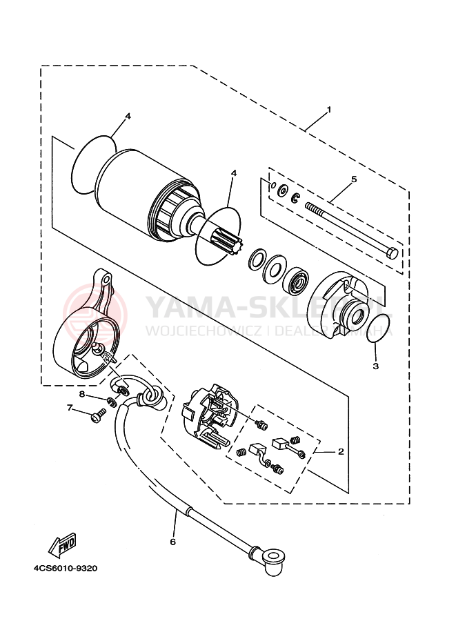Schemat "rozrusznik" do Yamaha TW200