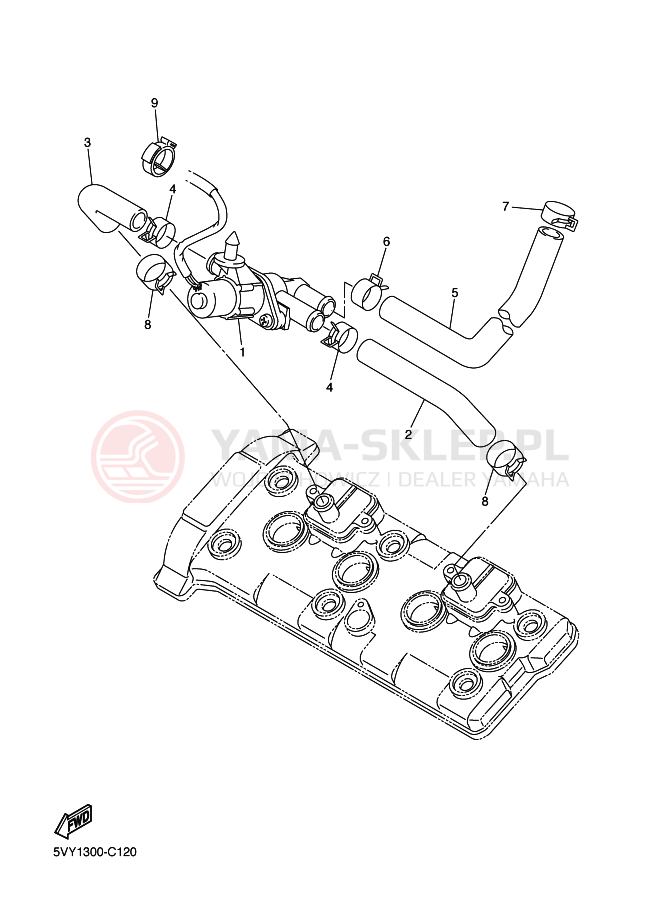 Schemat "reduktor" do Yamaha YZF-R1