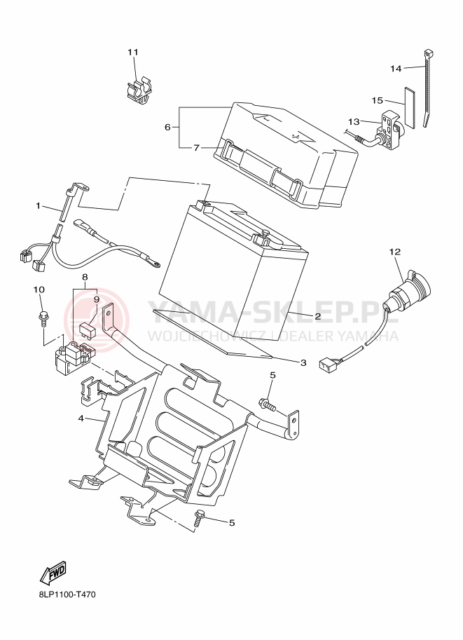 Schemat "układ elektryczny" do Yamaha VK PROFESSIONAL II EPS