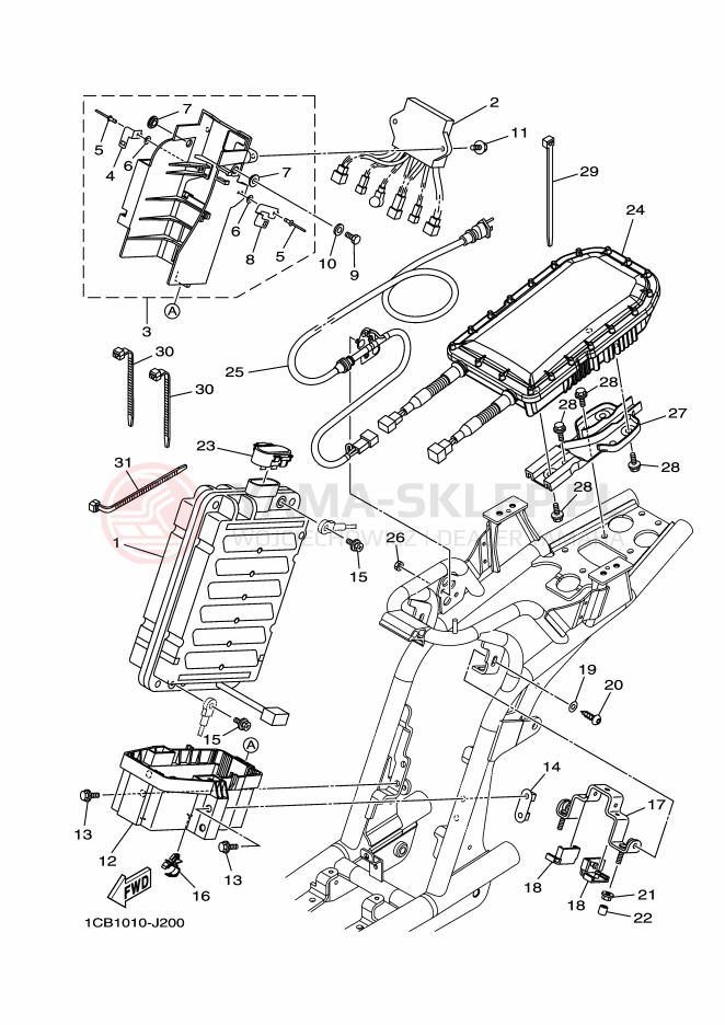 Schemat "układ elektryczny" do Yamaha EC-03