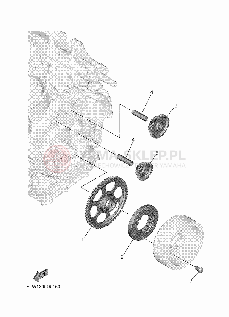 Schemat "rozrusznik" do Yamaha TENERE 700