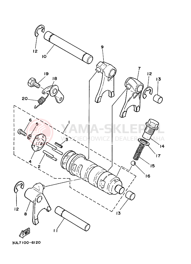 Schemat "Wodziki, automat" do Yamaha RT100