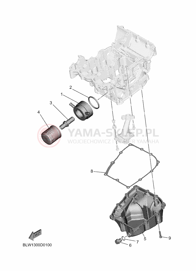 Schemat "Filtr oleju" do Yamaha MT-07 Y-AMT