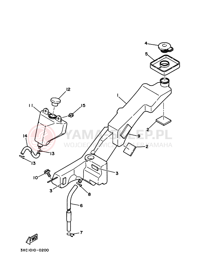 Schemat "Miska olejowa" do Yamaha R1-Z