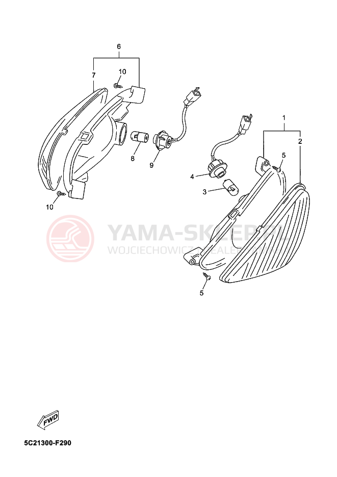 Schemat "kierunkowskazy" do Yamaha NEOS