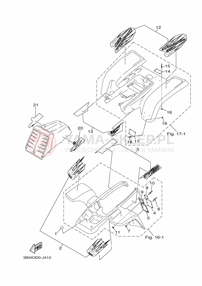 Schemat "naklejki" do Yamaha BANSHEE