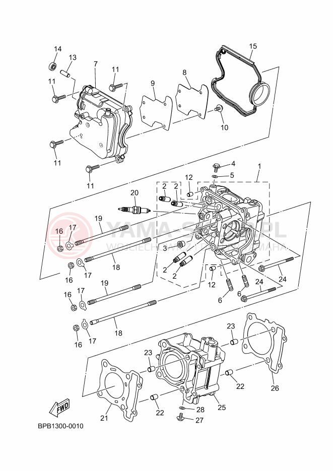 Schemat "cylinder" do Yamaha NMAX 125 TECH MAX
