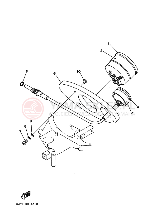 Schemat "licznik" do Yamaha TZ125